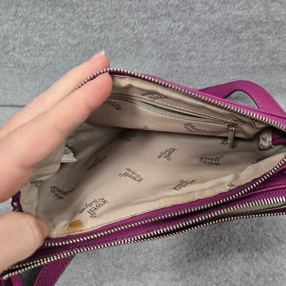 Jewell By Thirty One Magenta Pebbled Crossbody bag - Picture 6 of 11